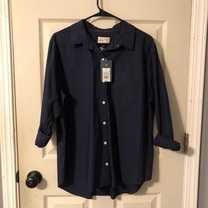 Blue button up shirt